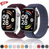 Плетеный нейлоновый ремешок-петля для Redmi Watch 6 5 4 с металлической застежкой, спортивный браслет, ремешок-аксессуар для Xiaomi Mi Band 9 Pro 8 Pro