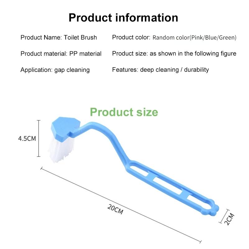 1 шт. портативная S-образная изогнутая длинная ручка для унитаза с ободом, легкая очистка углов, глубокая щетка для чистки, аксессуары для ванной комнаты в доме и отеле