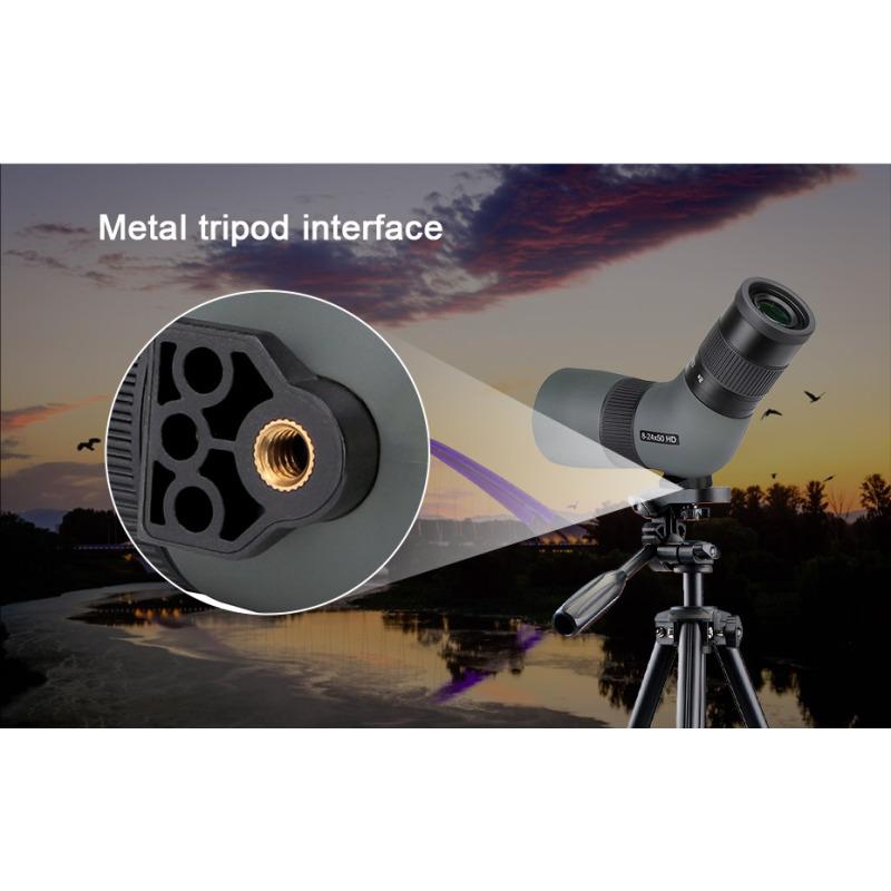 Telescope 8-24x50/9-27x56 Birdwatching Mirror Ultra-low Dispersion Phase Corrected Coating Powerful Monocular Telescope