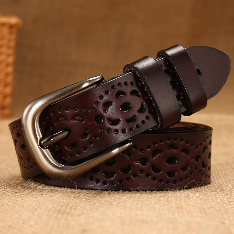 Женский широкий ремень из натуральной кожи - Простой и универсальный модный аксессуар в корейском стиле