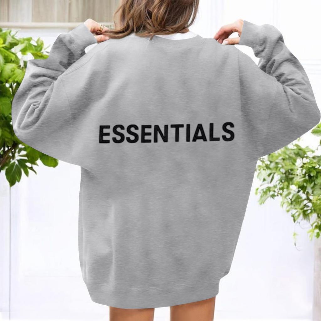 Унисекс Принт Круглый вырез Длинный рукав Свободный крой Длинный рукав Повседневный Длинный рукав Топ Толстовка