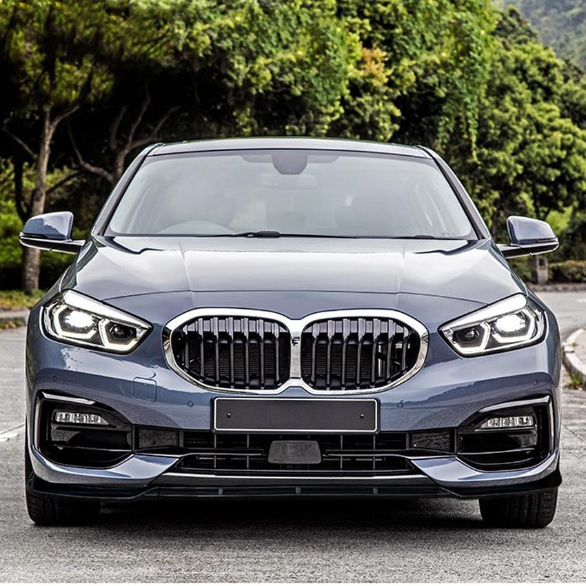 2019 To Up For BMW 1 Series F40 MP Style Front Bumper Lip Splitter Spoiler Protector By ABS High Quality ABS Carbon Look