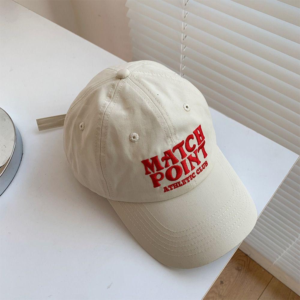 Cotton Korean Baseball Hat Japanese Peaked Cap Fashion Letter Baseball Cap Streetwear