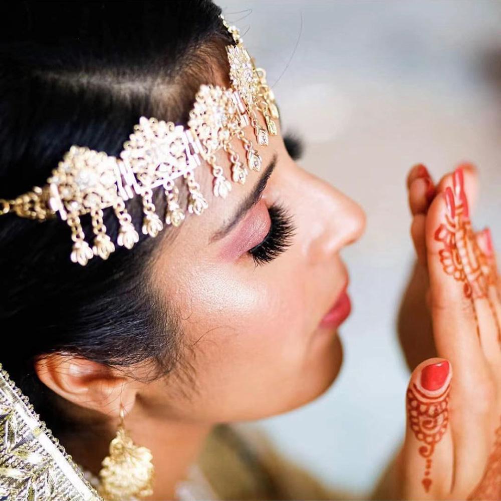 Женская цепочка на лоб золотого цвета, тонкая повязка для волос, свадебные украшения в арабском стиле для невесты