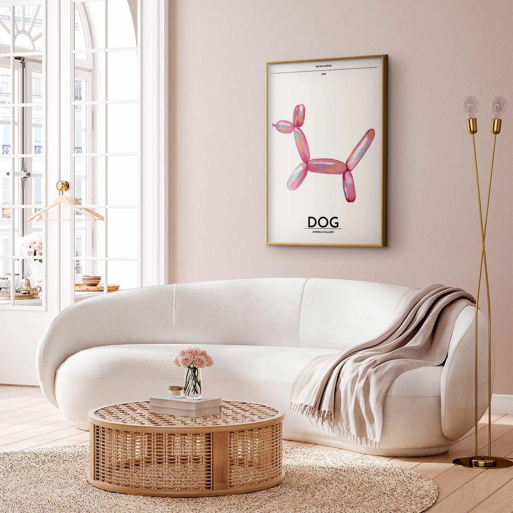 Plakat - Holo-Dog - Kolorowy Pies W Stylu Retro