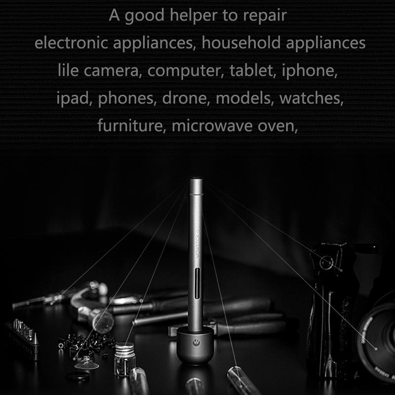Оригинальная электрическая отвертка Xiaomi Wowstick 1F + Беспроводная литий-ионная зарядка Светодиодная отвертка Power Работа с Mi Home Smart Home Kit Продукт