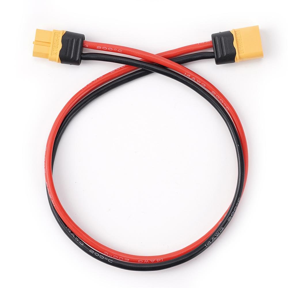 XT60H Female Plug To XT60H Male Plug Адаптер Соединитель 14AWG Высококачественный Силиконовый Луженый Медный Провод Удлинитель 40 см