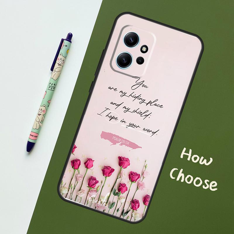Christian Psalms Case For Xiaomi Redmi Note 13 10 11 12 14 15 Pro Plus Cover For Redmi 15C 15 14C 10C 12C 13C
