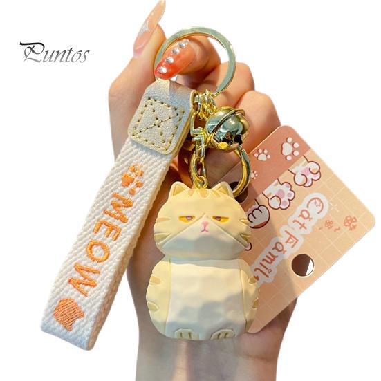Милый смоляный брелок с котом и колокольчиком, 3D кукла, ремешок с буквами, подарок для женщин и девочек, мультяшное животное, котенок, автомобильный брелок, подвеска, украшение для рюкзака