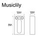 Musiclily Ultra Offset Brass Saddles for Offset for American Electric Nickel of 10.5mm Guitar, Style, Stratocaster/Telecaster Guitars, (Set 6)
