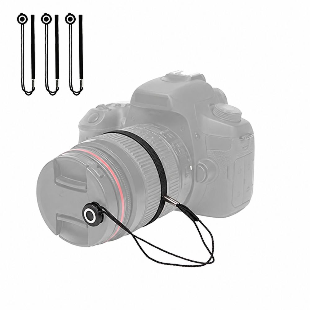 5pcs Prevent Lost Lens Cap Tether Lightweight Secure Clip Portable Lens Cap Leash DSLR