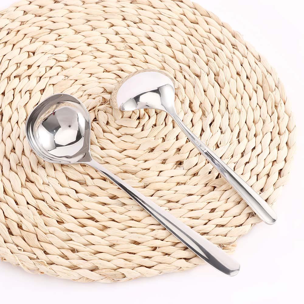 Creative Kitchen Tool Stainless Steel Thicken Cooking Dinner Scoop Soup Ladle Tableware Soup Spoon