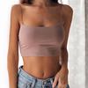 New Fashion Women Sexy Crop Tops Solid Summer Camis Women Casual Tank Tops Vest Sleeveless Crop Tops Blusas