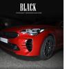 Для Kia Stinger 2018- Тюнинг автомобиля Глянцевый черный Передний противотуманный фонарь Накладка на воздухозаборник Внешние молдинги Аксессуары