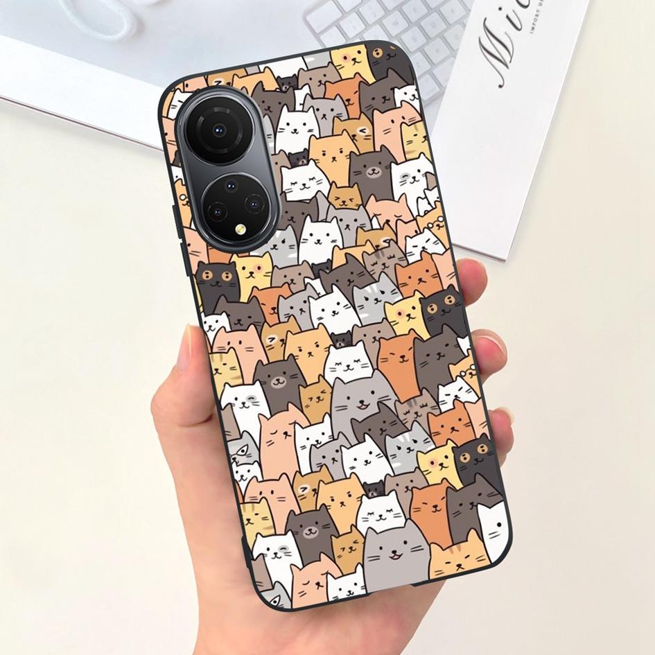 For Honor X7 X7a Case Lovely Duck Astronaut Soft Silicone Matte Phone Cover For Honor X7b CLK-LX1 Funda X 7b X 7a HonorX7 Bumper