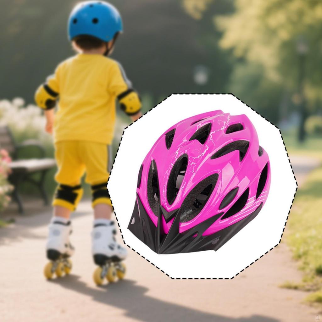 Bike Helmet for Kids Adjustable Fitting Trendy Portable Lightweight Child Riding