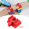 10 Pieces Wood Train Track Adapter, Learning Games