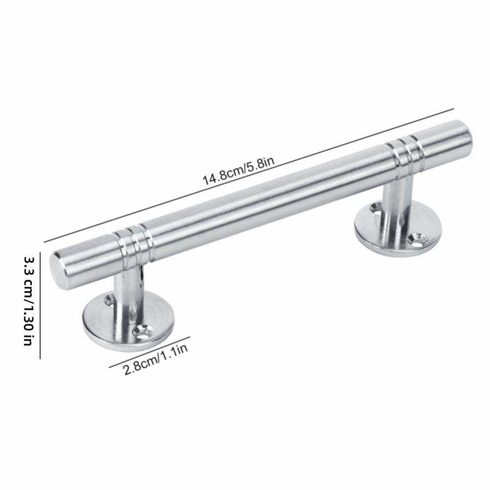 Heavy Cabinet Door Handle Silver Furniture Handle Solid Drawer Handle  Bathroom