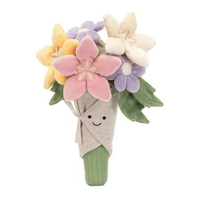 Милая Кукла-Букет Цветов, Кавайная Плюшевая Игрушка Улыбающиеся Цветы, Плюшевые Милые Подарки для Жены, Девушки и Мамы