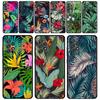 Vintage Banana Leaf Flower Case For Samsung Galaxy A51 A71 A01 A11 A21 A21s A31 A41 A72 A52 A42 A32 A22 A12 A02 A02s F42 Shell