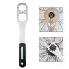 Stainless Steel Freewheel Wrench Ergonomic Handle MTB Gear Wheel Fixing Tool MTB Gear Fixing