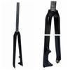 Full Carbon Fiber Bike Road Fork Bicycle Parts Hard Fork 700C Disc Brake Tapered / Straight Super light 400g +/_ 20g