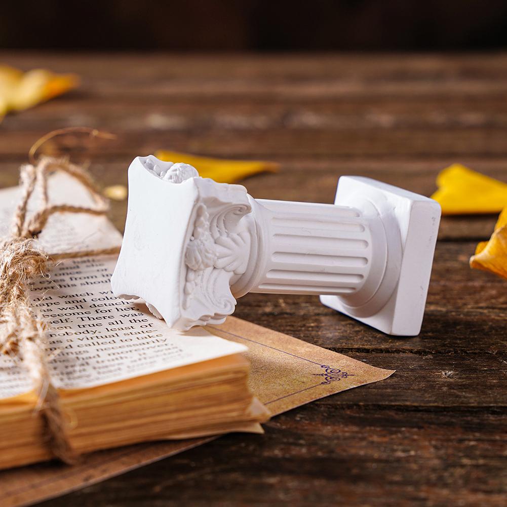 Подсвечник в римском стиле в скандинавском стиле, миниатюрная колонна из смолы, подставка для свечей, декор для свадеб и вечеринок, реквизит для съемки