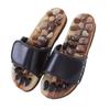 Natural Pebbles Acupressure Massage Slippers Feet Care Rotating Massage Stone Sandals Anti-slip Adjustable Foot Massager Shoes