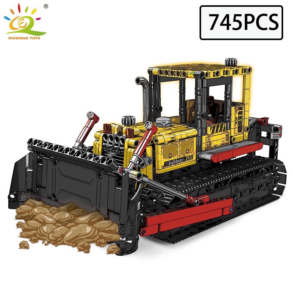 Нетоксичный Модель Строительного Грузовика Moc Конструктор Экскаватор Кран Машина Городская Строительная Техника Набор Кирпичей Для Детей Подарок Детям