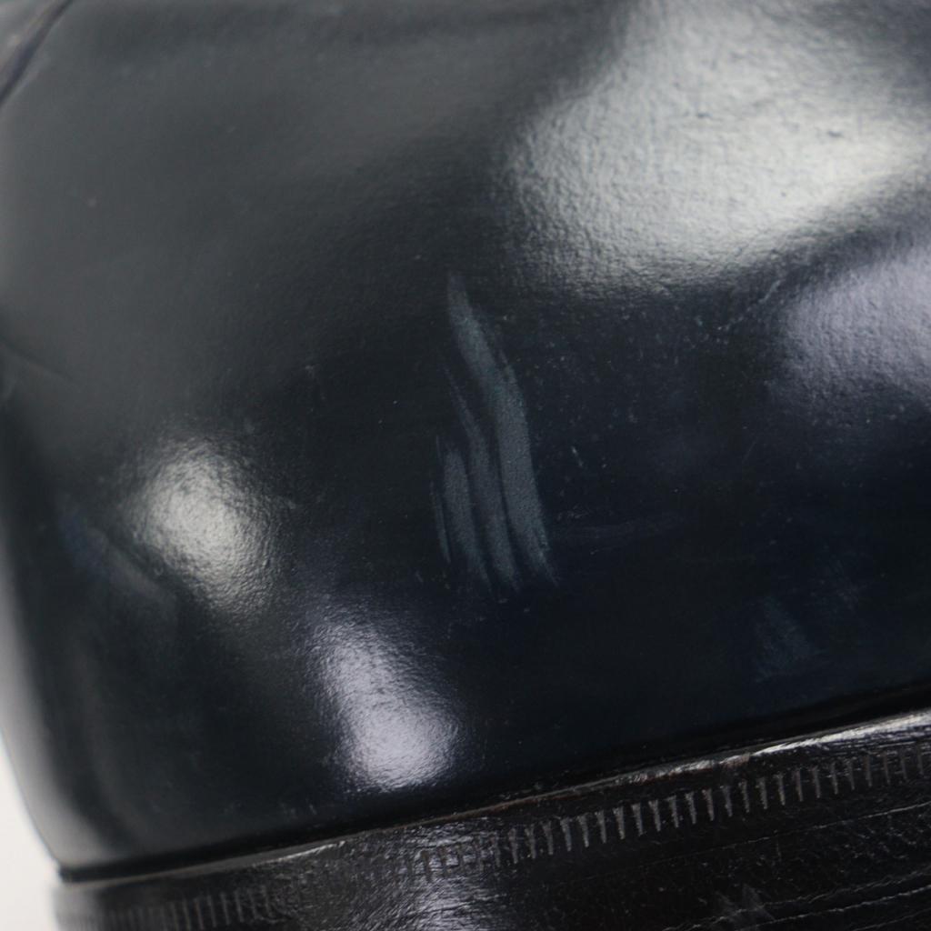 Pristine Silvano Lattanzi Leather shoes Dark navy Cordovan mens Used