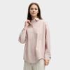 Fila Milano Series Exquisite Embroidered Brand Letter Logo Pocket Casual Woven Long Sleeve Shirt Women Shirts F11W515403F-PK