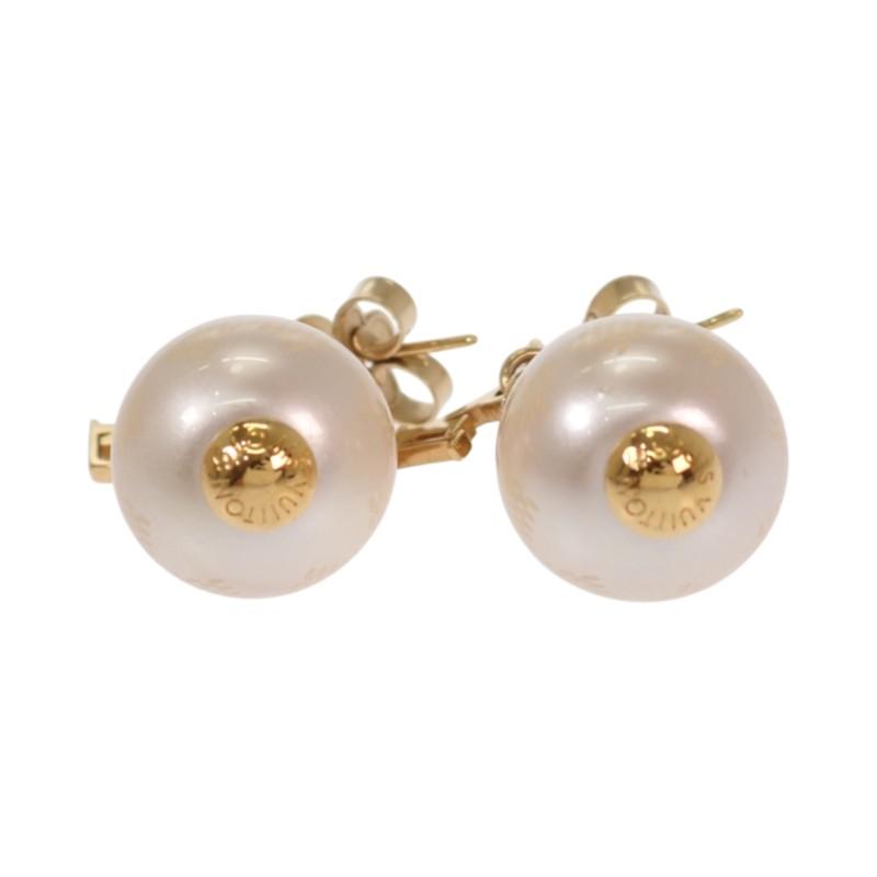 LOUIS VUITTON  M66538 Pierce gold metal/Fake pearl Women