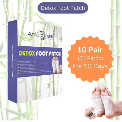 Пластыри для ног Premium Detox, очищающая подушечка для ног, удаляющая токсины, пластырь для сна для снятия стресса, для мужчин и женщин, 20 штук (Пакет из 1)