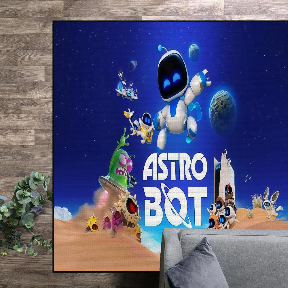 Игра A-Astro Bot Маленький ковер Прикроватный Кухня Ванная Гостиная Дом Дом Спальня Напольный коврик Придверный коврик Украшение