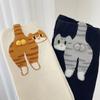 Soft Cartoon Cat Socks Breathable Novelty Kitty Socks Cute 3D Cat Eggs Socks  Lady