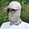 Summer Hood Baseball Caps Sunsceen Mask Face Cover Cycling Driving Climbing Men Women Outdoor Removable Sun UV Protection Hat