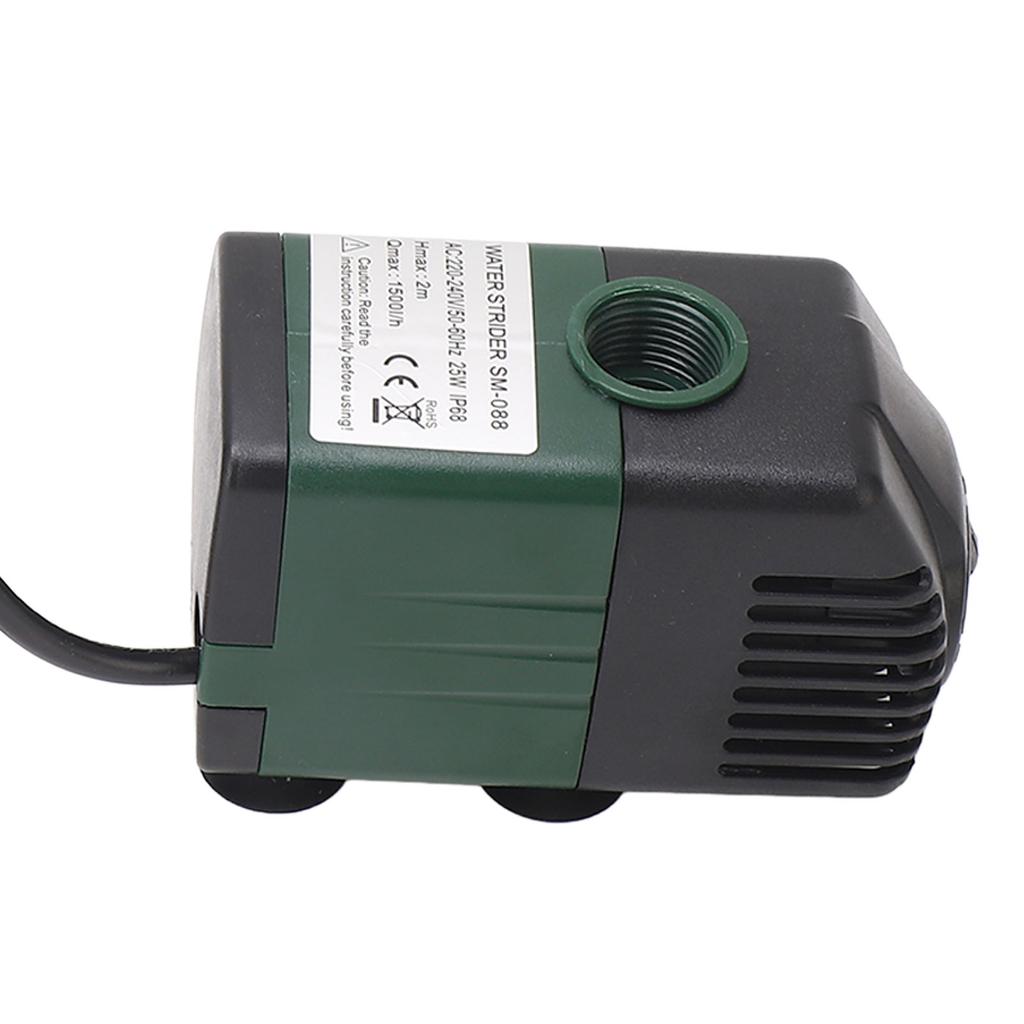 Погружной насос для фонтана, аквариума, циркуляции воды, фильтрации, 25 Вт, микро, 1500 л/ч, IP68