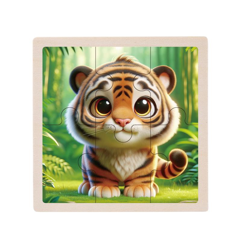 Деревянный развивающий пазл для малышей, 1-5 лет