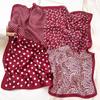 70x70cm Square Neckerchief Lightweight Headscarf Versatile Purse Scarf  for Women