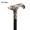 Golden Black Sika Deer Head Walking Cane Fashion Decorative Walking Stick Gentleman Elegant Cosplay Cane Knob Crosier 93cm