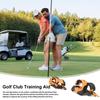 2 pcs Enhanced Ball Control Golf Club Grip Trainer Correct Posture T-Shape Golf Club Hand Grip Silicone Swing Grip Pad
