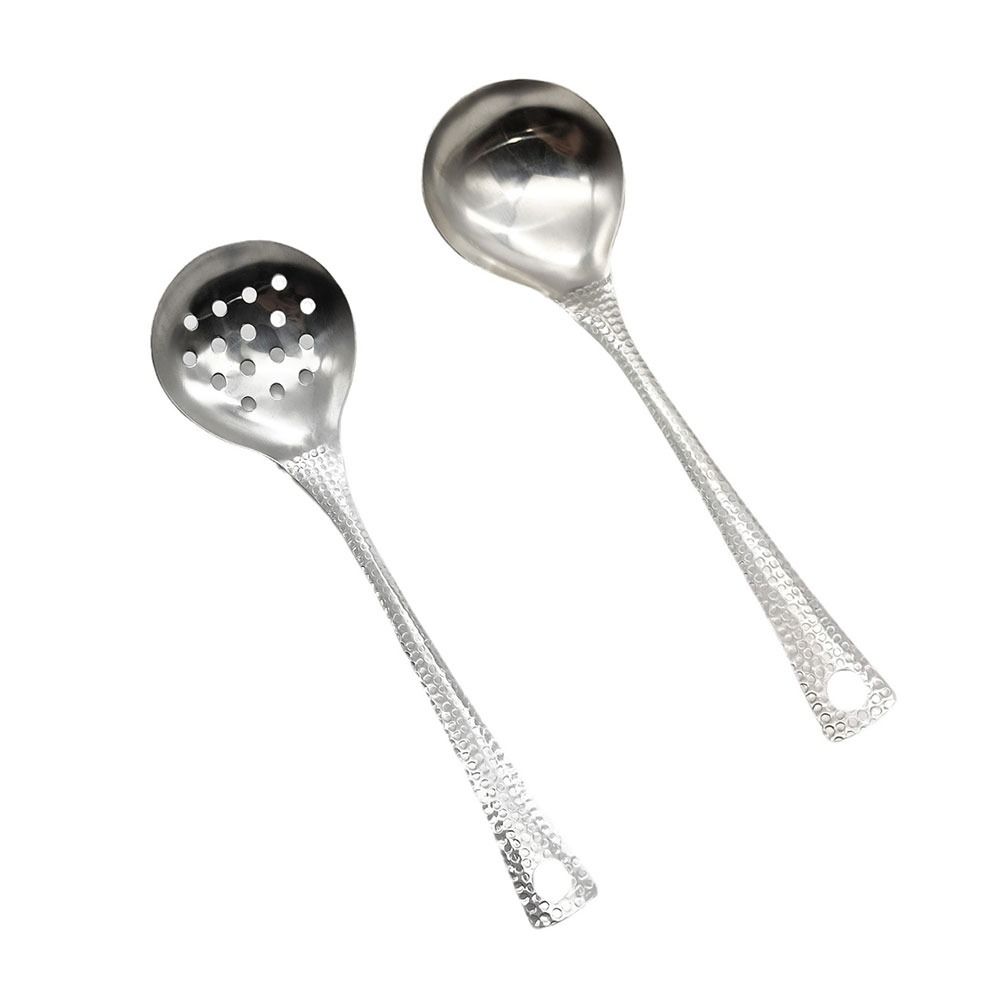 1/2Pcs Stainless Steel Soup Scoop 20cm Cooking Gadget  for Hot Pot Restaurant Eating