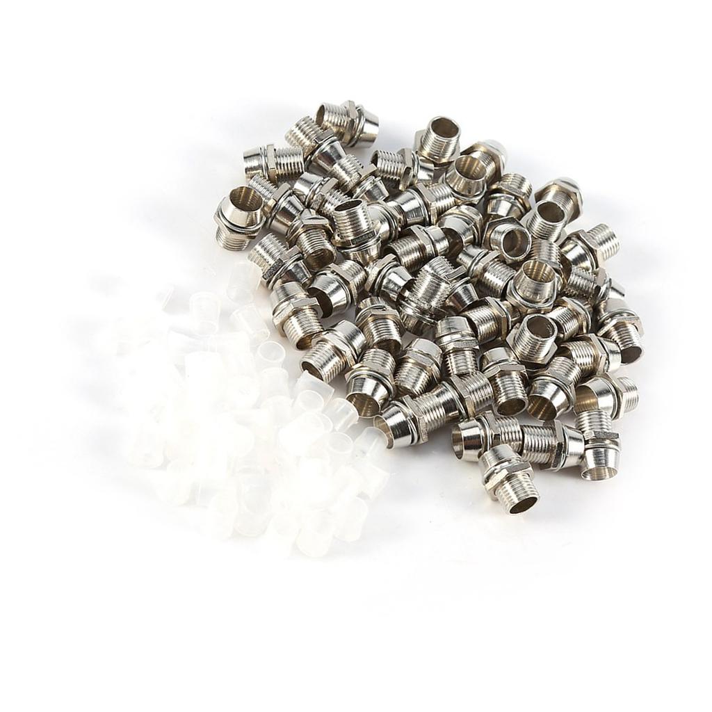 50 шт. серебристого цвета 5 мм светодиодные держатели панель дисплея резьба монтажный размер 8 мм