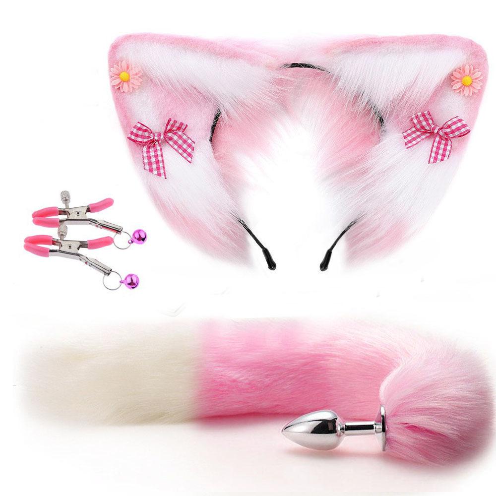 New Fox Ear Hair Clip Tail Other Family Planning Products