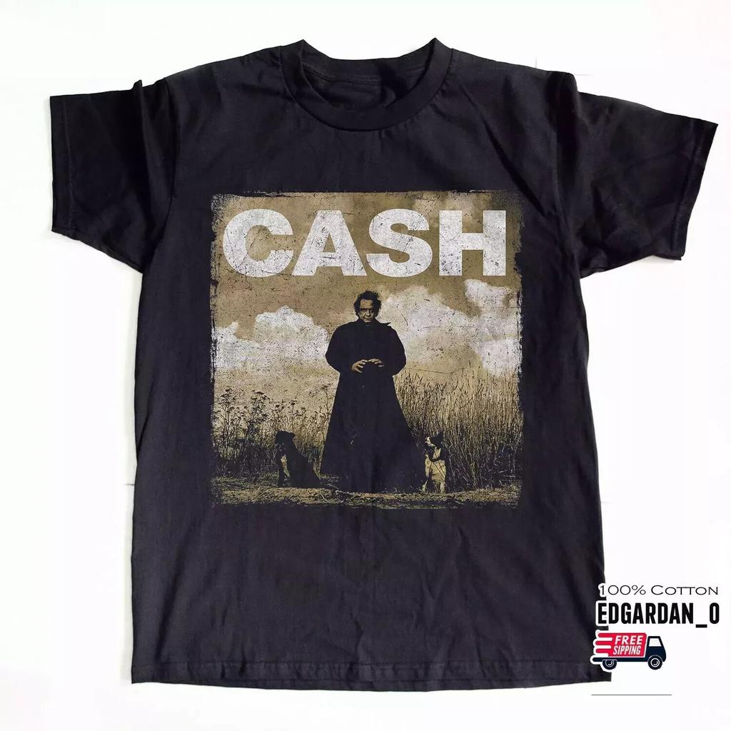 Johnny Cash American Recordings Black Unisex T-Shirt Gift Full Size S-4XL