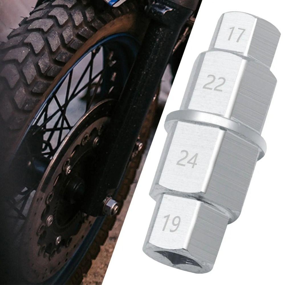 17/19/22/24mm Sockets Wheel Removal Tool Heavy-Duty Front Axle Hex Wrench  Motorcycle Service