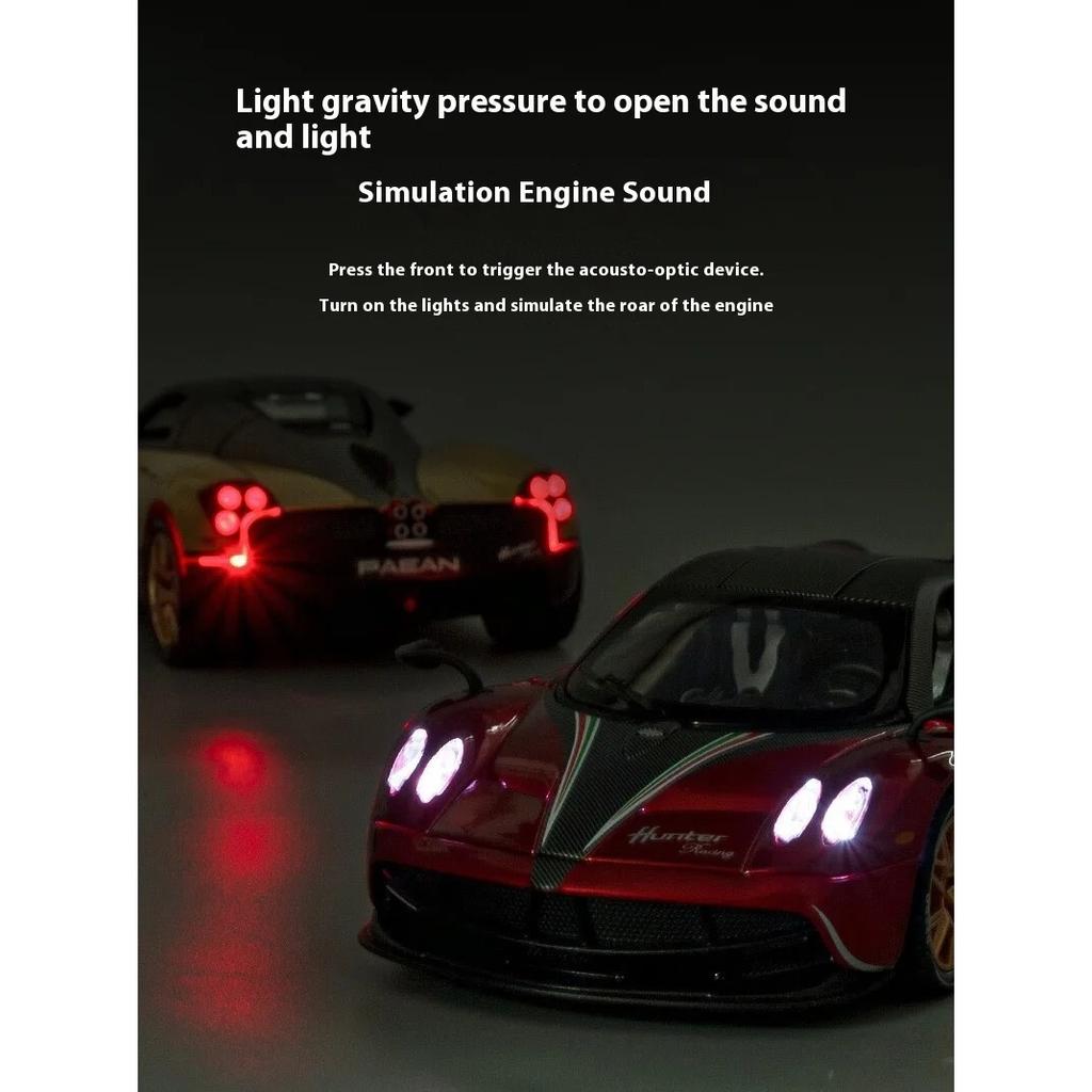 1/22 Pagani Huayra Dinastia Alloy Super Car Diecast Metal Model Classic Gull Wing Door Colection Decoration Children Toy Present