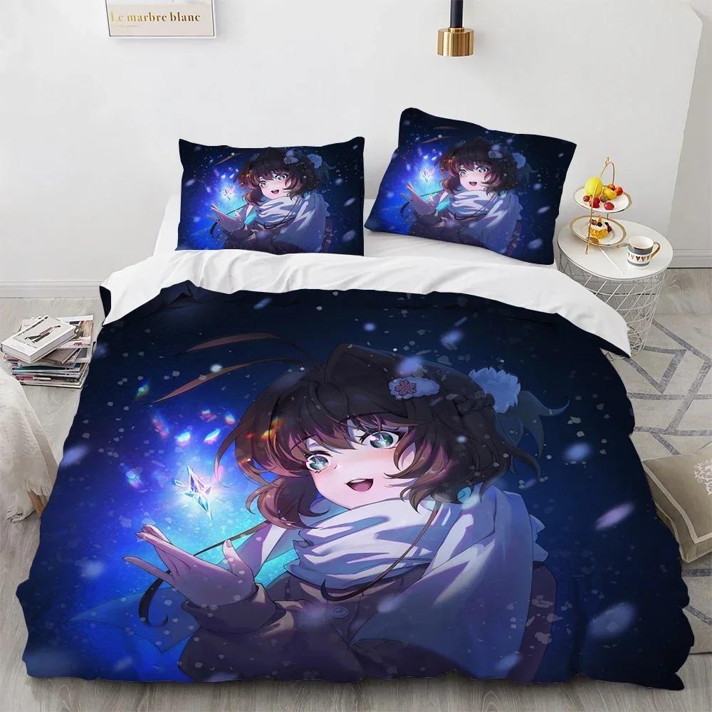 Одеяло Аниме Cardcaptor Sakura Комплект постельного белья Спальня Односпальный Полуторный King Size Домашний текстиль 2/3 шт.