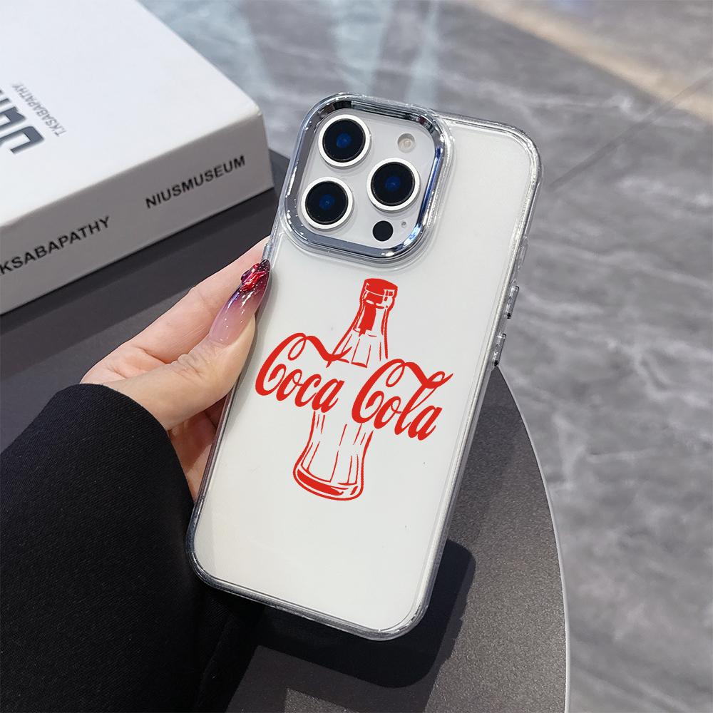 Чехол для телефона с горячим напитком c-cola c-coca для Samsung Galaxy S25 S24 S23 S22 S21 S20 FE Ultra Edge Plus 4G 5G Прозрачный Мягкий Чехол