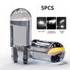5PCS T10 Индикатор ширины Cob 1smd Интегрированный прозрачный светодиодный автомобильный светильник для чтения